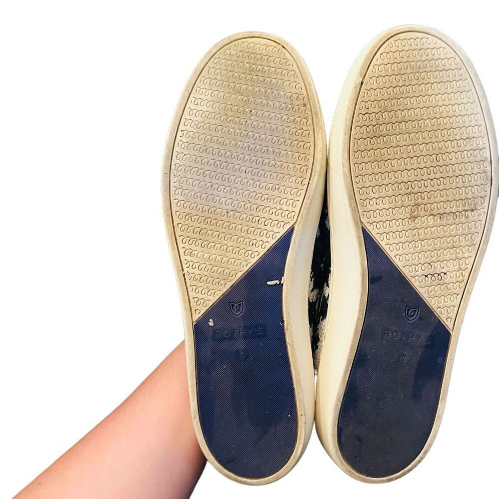 Rothys Blue and White Slip-On Sneakers - Picture 8 of 11